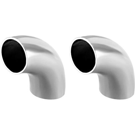 Coude Acier Inoxydable 304 16mmOD 90 Degré Ép 1mm 2Pcs (1/3)