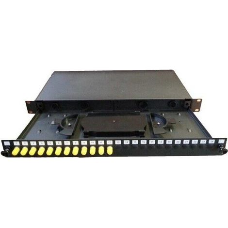 Bluelan ALLOPTTOSM12ST-1 Optical drawer 24 ports ST equipped with 12 feed-throughs