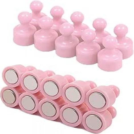 Aimants puissants pour punaises, petits aimants ronds pour tableau blanc - Roses, petite taille 1220 (paquet de 102 pièces) (1/5)