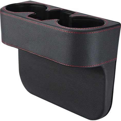 Lntyq Getränkehalter aus Leder, 26,5 x 20 cm, universeller Getränkehalter fürs Auto, Aufbewahrungs-Organizer, Getränkehalter (1/5)