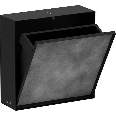 papelera hansgrohe XtraStoris Rock, empotrada, puerta enlosable, (1/5)