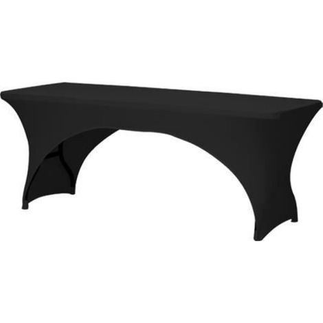 Housse Pour Table Pliante - 184 cm x 76 cm x 74 cm - Noir - Lavable Machine 40° - Fibre Synthétique - 1 Pièce (1/3)