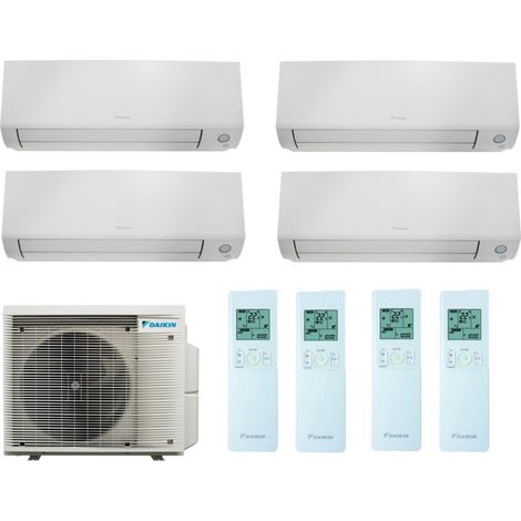 Climatizzatore Quadri Split Reversibile Daikin Perfera All Season A+++/A++ 3x9000+12000 BTU Inverter Wi-Fi (4MXM80A + 3xFTXM25A + FTXM35A)