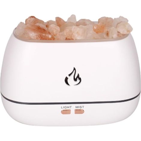 Diffuseur D'Arômes Mini Ultrasonique USB Humidificateur d'air 3D Diffuseur de Flamme Diffuseur D'Huiles Essentielles Aromathérapie Purificateur d'air B (1/5)