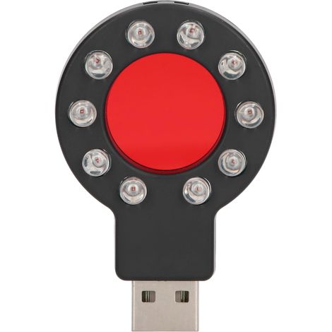 Détecteur de caméra USB avec 10 LED infrarouges, localisateur GPS et testeur de signaux RF, 5V (1/5)