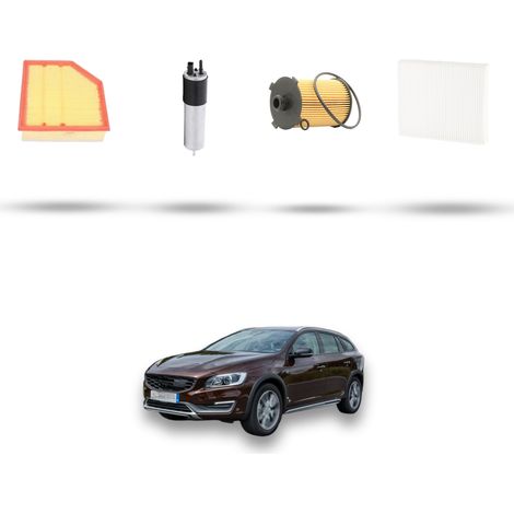 Kit tagliando 4 filtri compatibile con Volvo V60 II 2.0 D3 110kw Cross Country Dal 2018 (1/5)