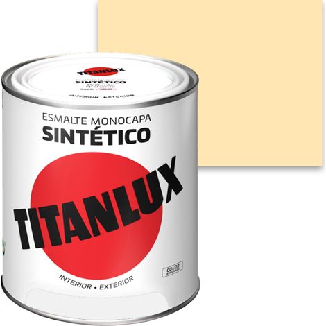 -CAHERSA- PINTURA TITANLUX CREMA 750 ML TITAN