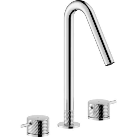 3-Loch-Waschtischarmatur Nobili RESPIRO Serie RS131211/2CR Verchromt - Messing (1/2)