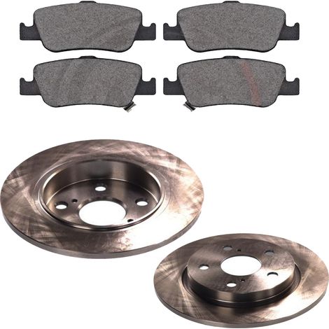 KIT FRENI POSTERIORI compatibile con TOYOTA AURIS (E15) - DISCHI + PASTIGLIE OEM: P 83 080 , P 83 083 / 17830 , 17831 /SOSTITUZIONE DIRETTA/BASSA POLVERE/SILENZIOSO