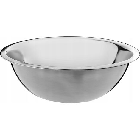 KADAX Schüssel aus Edelstahl, Rührschüssel, Salatschüssel mit hohem Rand, 28 cm
