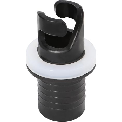 Adattatore per valvola gonfiabile, adattatore per tubo flessibile della pompa per kayak, adattatore per pompa per kayak nero, ugello di gonfiaggio, adattatore per valvola a pedale riutilizzabile per b (1/5)