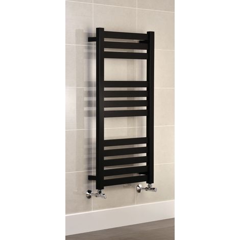 Algarve (Vas) Black Heated Towel Rail 600 x 960mm (1/3)