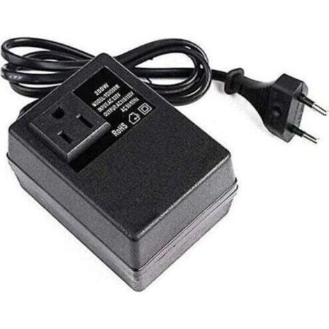 Dciustfhe Tension : 200 W - Transformateur : 220 V à 110 V - Prise européenne.