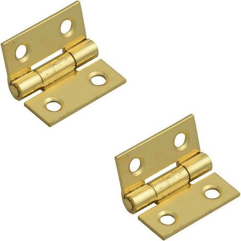 2 Pezzi Cerniere In Ottone Per Porte Mobili Armadi Sportelli Ante 25 Mm