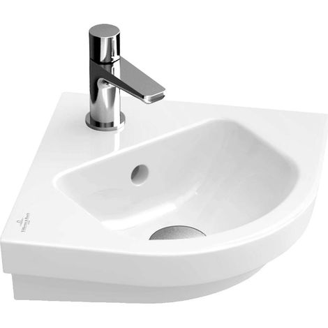 Lavamani, Lunghezza laterale: 320 mm, Rettangolare, per rubinetteria monoforo, foro per rubinetteria punzonato, con troppopieno, In sanitari Star White CeramicPlus (1/3)