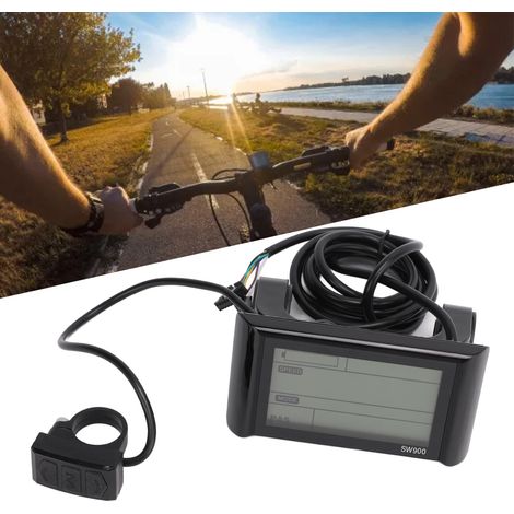 Écran LCD SW900 pour Vélo Électrique, Prise 36V/48V, Durable et Étanche (1/5)