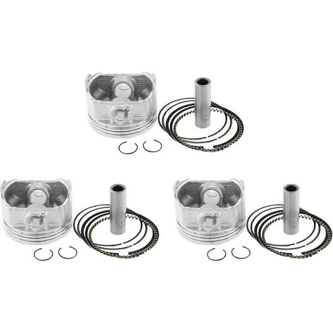 Kit de 3 segments de piston de 65,5 mm pour moteur Lifan Zongshen CB250CC (quad) + segments d'axe de 15 mm + joint de piston. (1/5)