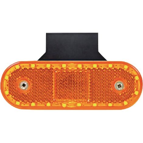 Feu de position à LED rectangulaire, 12/24 V avec câble et support Kramp LA30118 (1/5)