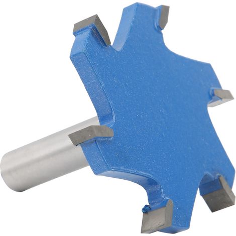 Fraise à rainurer en T 12mm, 6 dents pour défonceuse, outil de menuiserie professionnel (1/5)