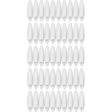 100 bouchons en bois de 9,5 mm pour gabarit de perçage, accessoires pour outils de travail du bois (blanc) (1/5)