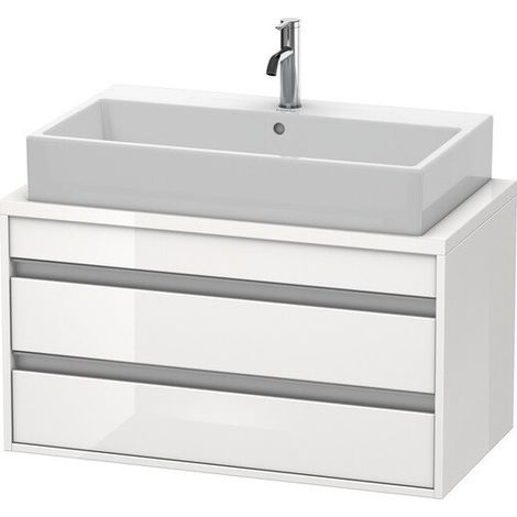 Meuble bas console KETHO 480x900x480mm blanc brillant