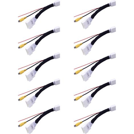 10x 24-Pin-Adapter-Rückfahrkamera-Anschlusskabel, kompatibel mit Renault & Dacia, Opel, Vauxhall und Clio 4 (ab Baujahr 2012). (1/4)