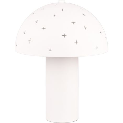 Lampe de table blanche champignon effet étoiles E14 RL (1/5)