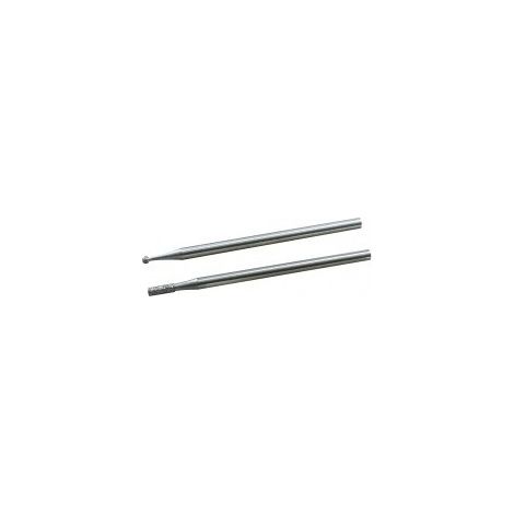 MAXICRAFT Lot de 2 fraises diamantées sphériques 1 mm