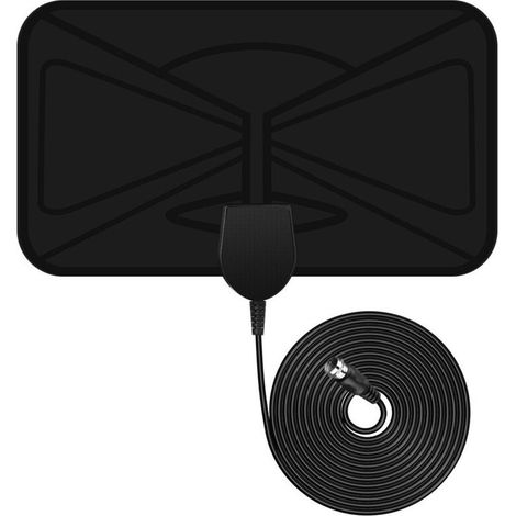 Antenna Tv Televisione Digitale Terrestre Dvb-t Interno Dtt Cavo 2m Hdtv (1/2)