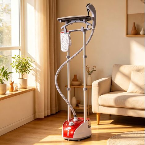 Defroisseur verticale a vapore 2 L, 1950 W, 11 modalità, riscaldamento rapido 38 s, rosso OKMYHOME (1/5)