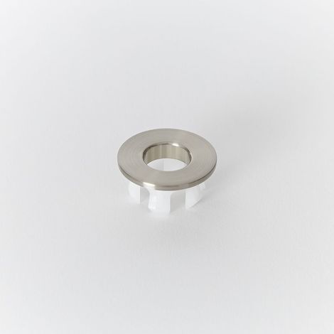 Milano Bathroom Basin Sink Round Overflow Ring - Brushed Nickel (1/3)