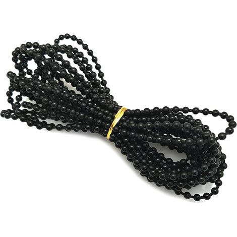 chaîne de Perles aveugles,chaîne Aveugle Verticale,Stores verticaux Accessoires Perles chaîne pour Les raccords de réparation de pièces de Rechange pour Stores enrouleurs (Noir) (1/5)