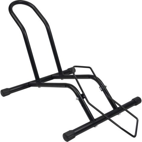 Cavalletto professionale per bicicletta, supporto da pavimento autoportante per mountain bike, bici da strada e bici da montagna, nero (1/5)