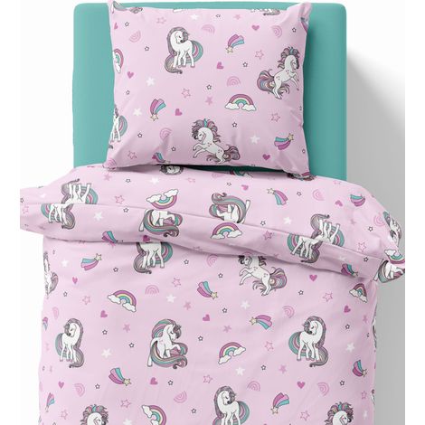 Parure de lit enfant 140x200 Licorne XOXO Dreams (1/5)