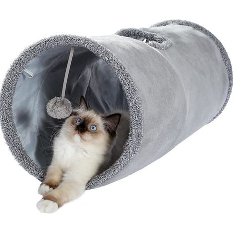 Tunnel pour Chats - Non spécifié - Pliable - 30cm de diamètre - 67cm de longueur - 350g (1/4)