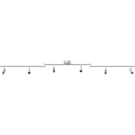 Spot de plafond Nickel 176,5 x 9,5 x 14 cm Acier (1/5)
