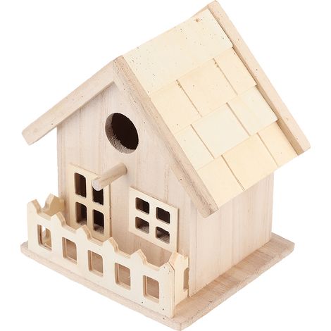 Vogelhaus aus Holz, Nester für draußen, hängend, für Vögel, Papageien, Ruheplatz, Brutkasten, Dekoration (1/5)