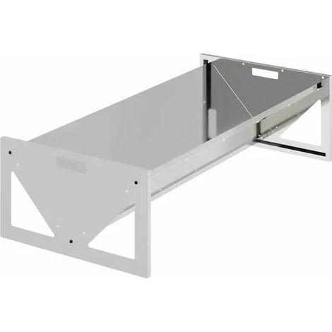 Mangeoire pour bétail, argentée, 108 x 50 x 28 cm