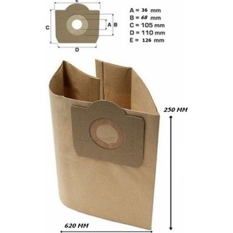 SACCHETTI ASPIRAPOLVERE LAVORWASH - VENTI ASHLEY - GENIO ULTRA FASA - PZ 5