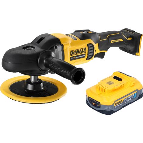 Pulidora excéntrica a batería DeWalt DCM 849 N 18 V 180 mm sin escobillas + 1 batería Powerstack de 5,0 Ah - sin cargador (1/3)