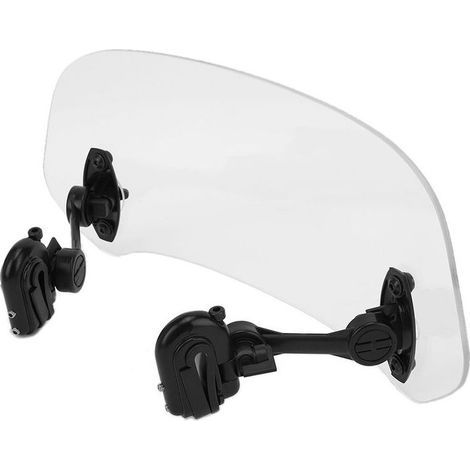 Motorcycle windshield extension, raise the windshield, adjustable wind and rain deflector, add-on spoiler screen (clear) (1/5)