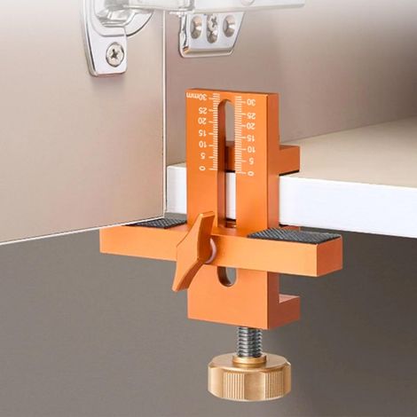 Positionierer für die Schranktürinstallation, Mehrzweck-Hardware-Vorrichtung, Schrankscharnier-Vorrichtung, verstellbares Schrankinstallationswerkzeug aus Aluminiumlegierung (1/5)