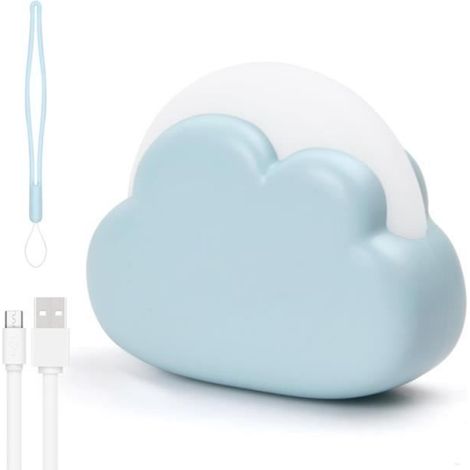 Veilleuse - LED - Nuage - Rechargeable USB - 4 Modes - Portable - Enfant (1/4)