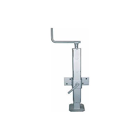 Maxter – Bequille 70 mm – Charge maximale 900 kg – Course 300 mm – Bride carrée renforcée pour chantiers humides