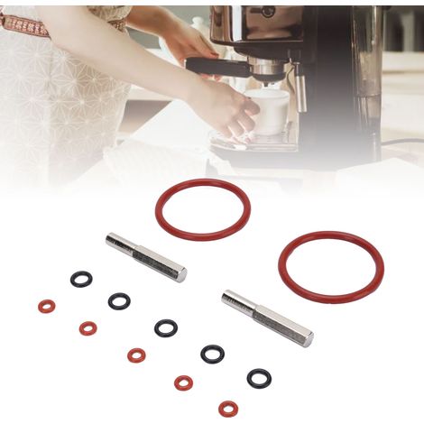 Kit de juntas para máquinas de café: kit de reparación y mantenimiento con herramientas: 12 juntas tóricas de silicona apta para uso alimentario, para la reparación de máquinas de espresso y cafeteras (1/5)