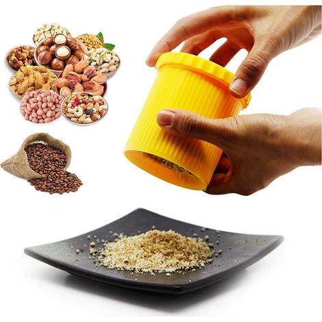 Molinillo manual de nuez moscada, herramienta multifuncional para moler nuez moscada, adecuado para nuez moscada, granos de café y otros condimentos pequeños. (1/5)