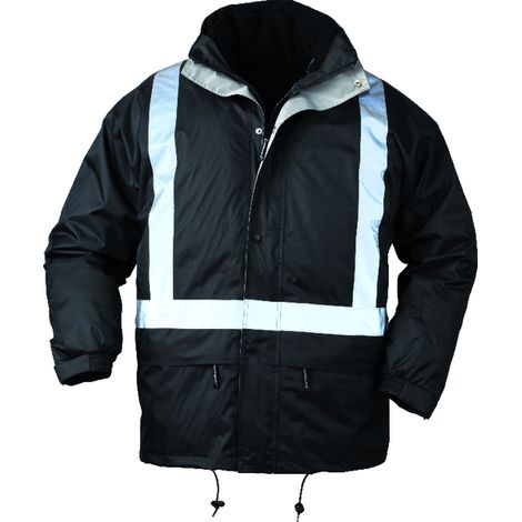 Parka de travail 4 en 1 Coverguard Bodyguard Noir M. (1/3)
