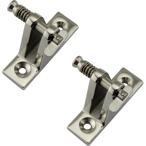 Charnière de Pont à Montage latéral en Acier Inoxydable 316, 60mm, avec goupille à dégagement Rapide et Anneau de Boulon for quincaillerie de Bateau Marin(2PCS) (1/5)