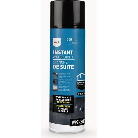 Spray d'étanchéité WP7 201 500ml – Imperméabilisant pour toits et gouttières – Protection contre les éclats de pierre – 602040000 –