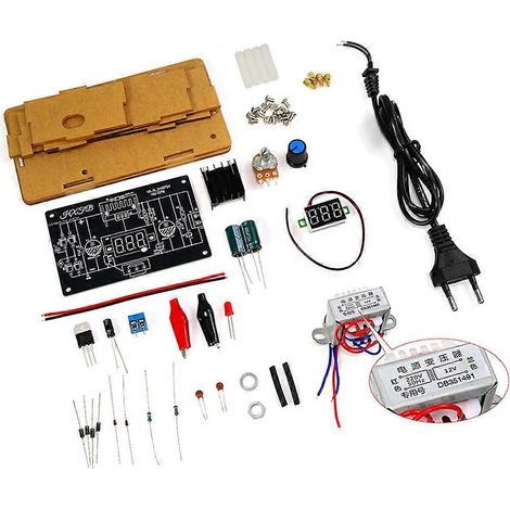 Kit de montaje de fuente de alimentación regulada ajustable LM317 (220 V CA, enchufe europeo) (1/5)